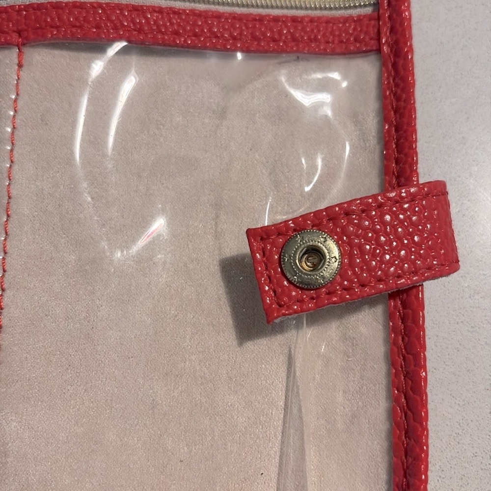 [Kendra Scott] Getaway Collection Red Leather Sectional Travel Jewelry Organizer - Picture 11 of 12